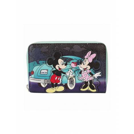 Loungefly Disney: Mickey  Minnie - Date Night Drive-In Zip Around Wallet (WDWA2932)