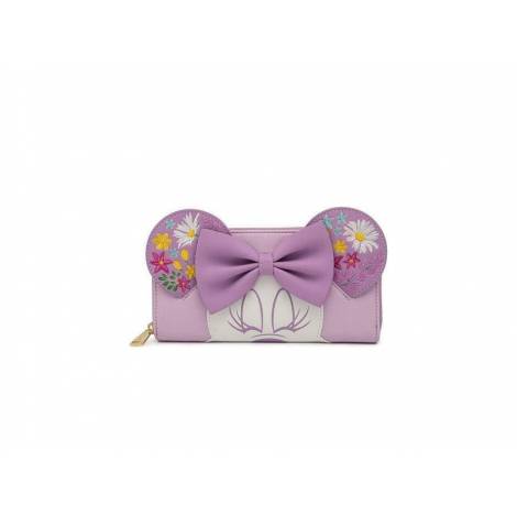 Loungefly Disney: Minnie Holding Flowers Zip Around Wallet (WDWA1728)