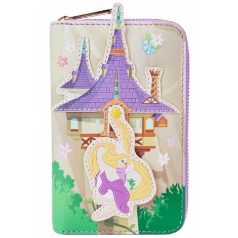 Loungefly Disney: Tangled - Rapunzel Swinging From Tower Zip Around Wallet (WDWA2608)
