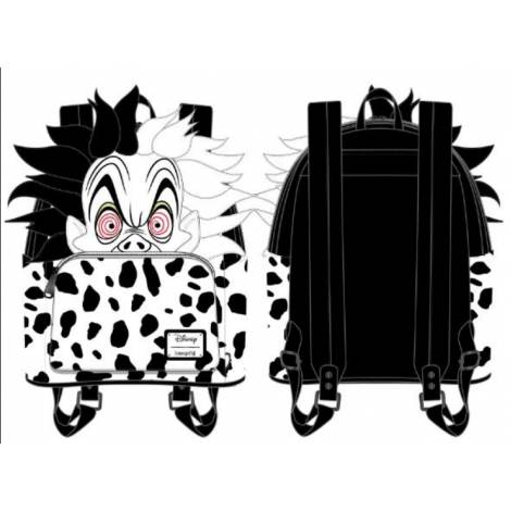 Loungefly Disney Villains Cruella De Vil Spots Cosplay Mini Backpack (WDBK1534)