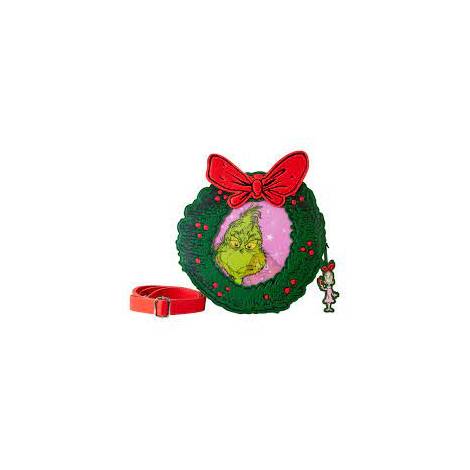 Loungefly Dr Seuss: Grinch - Christmas Wreath Figural Crossbody (DSSTB0011)