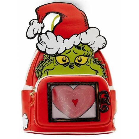 Loungefly Dr Seuss - The Grinch Lenticular Heart Mini Backpack (DSSBK0031)