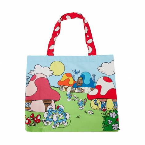 Loungefly Lafig: The Smurfs - Village Life Canvas Tote Bag (SFTB0013)