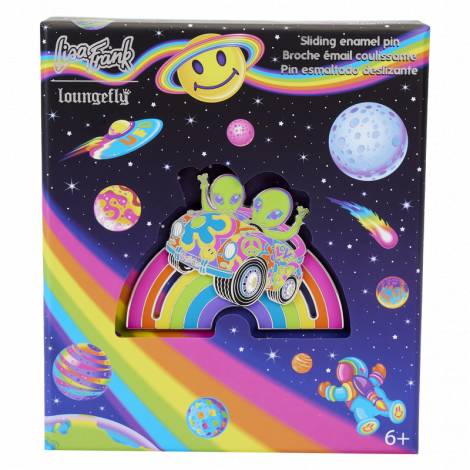 Loungefly Lisa Frank Zoomer  Zorbit Rainbow 3 Collector Box Sliding Pin (LSFPN0010)