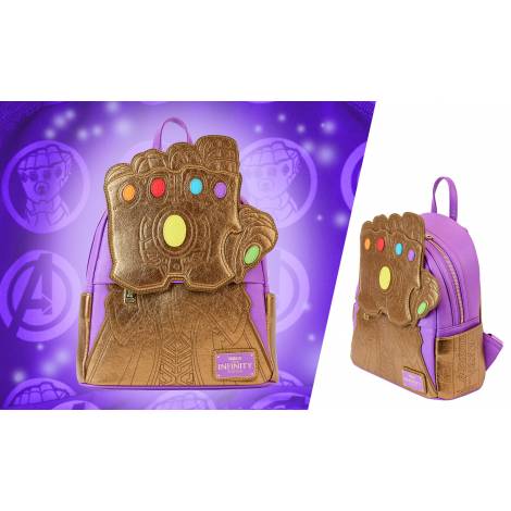 Loungefly Marvel Thanos - Shine Gauntlet Mini Backpack (MVBK0299)