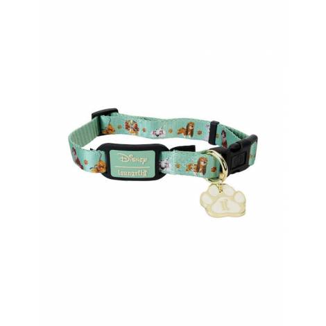 Loungefly Pets Disney: I Heart Disney Dogs - I Heart Dogs Aop Dog Collar (S) (WDPDC0003S)