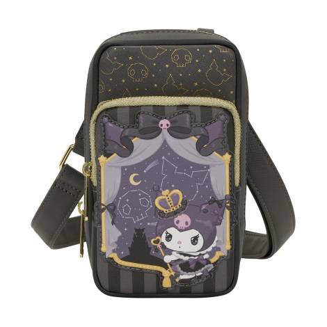 Loungefly Sanrio: Kuromi 20Th Anniversary Cell Phone Crossbody Bag With Coin Bag (SANTB1759)