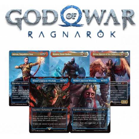 Magic The Gathering - Secret Lair x Playstation - God of War: Ragnarok