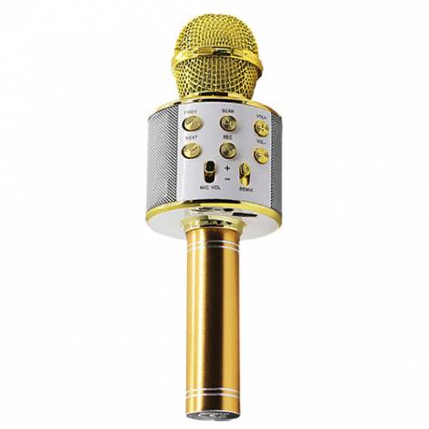 MANTA KARAOKE BLUETOOTH MICROPHONE & SPEAKER GOLD