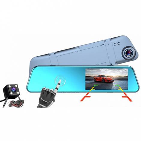 MANTA VEHICLE RECORDER IN THE MIRROR WITH A REVERSING CAMERA