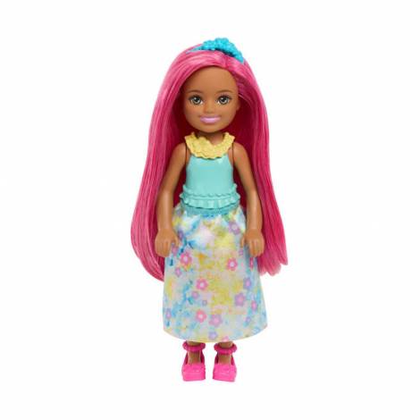 Mattel Barbie: Chelsea - Floral Blue Dress with Pink Hair Doll (JKH59)
