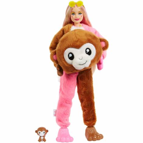 Mattel Barbie: Cutie Reveal Jungle Series - Monkey Surprise Doll (HKR01)
