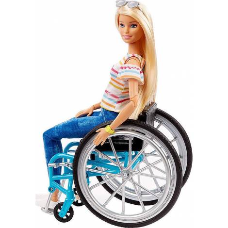 Mattel Barbie Doll - Fashionistas #165 - Doll with Wheelchair (GRB93)