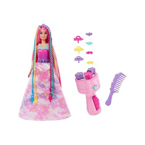 Mattel Barbie: Dreamtopia - Fantasy Hair with Braid and Twist Styling Rainbow Extensions (HNJ06)