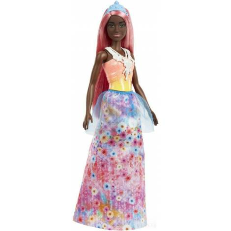 Mattel Barbie Dreamtopia: Princess Dark Skin Doll with Light-Pink Hair (HGR14)