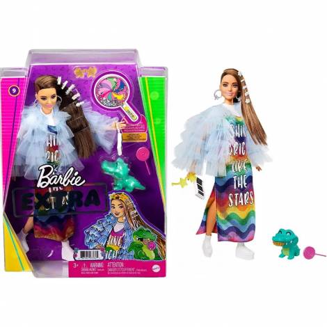 Mattel Barbie Extra: Rainbow Dress Doll (GYJ78)