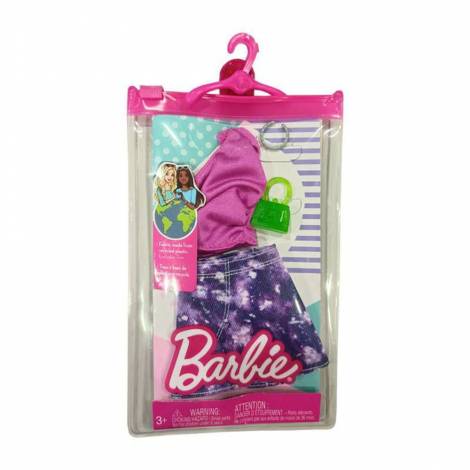 Mattel Barbie: Fashion Pack Pink Color Shirt with Purple Color Skirt (HJT19)