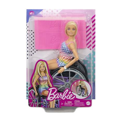 Mattel Barbie: Fashionistas Me Αναπηρικο Αμαξιδιο - Blonde (HJT13)
