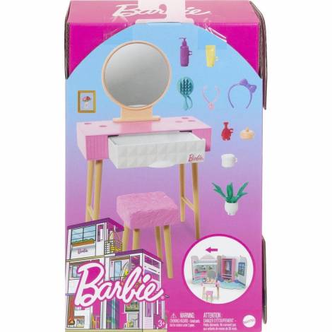 Mattel Barbie: Furniture and Accessory Pack - Vanity Theme (HJV35)