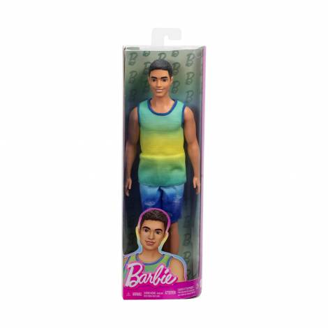 Mattel Barbie: Ken - Ombre Tank  Jean Shorts with Black Hair Doll Fashionistas (HYV00)