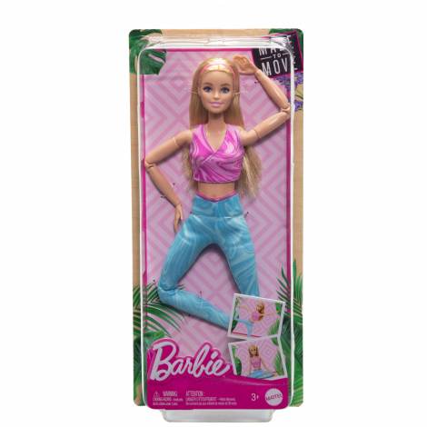 Mattel Barbie: Made to Move - Blonde Fashion Doll Wearing Removable Sports Top  Pants (HRH27)