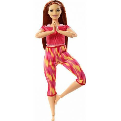 Mattel Barbie: Made to Move - Pink Dye Pants Red Hair Curvy Doll (GXF07)