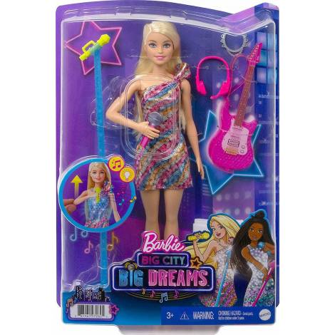 Mattel Barbie: Malibu Big City Big Dreams - Blonde Doll with Sounds Lights (GYJ23)