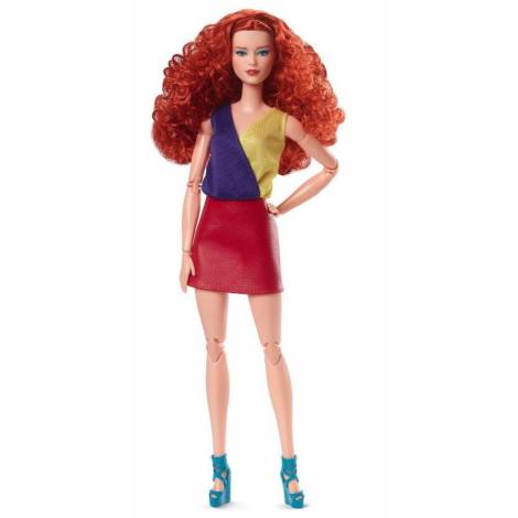 Mattel Barbie Signature Looks: Doll with Red Hair and Red Skirt Model #13 (HJW80)
