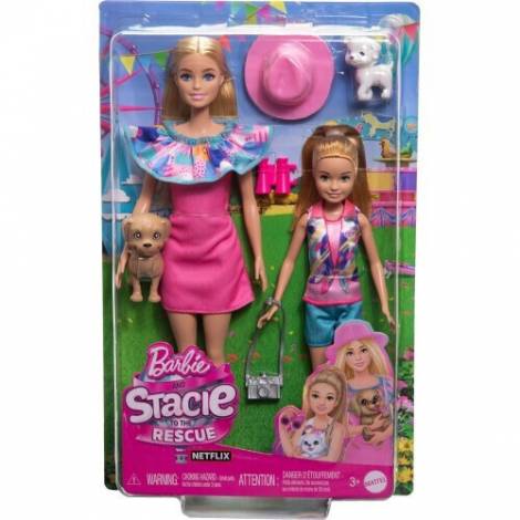 Mattel Barbie®  Stacie To The Rescue - Doll Set with 2 Pet Dogs  Accessories (HRM09)