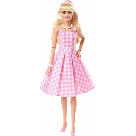 Mattel Barbie: The Movie - Collectible Doll Margot Robbie as Barbie in Pink Gingham Dress (HPJ96)