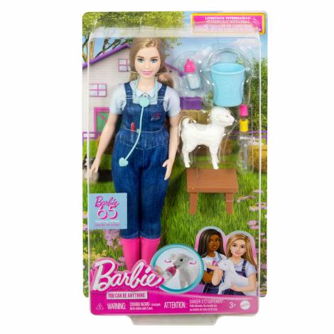 Mattel Barbie® You Can Be Anything: 65Th Anniversary -  Livestock Farm Veterinarian (HRG42)