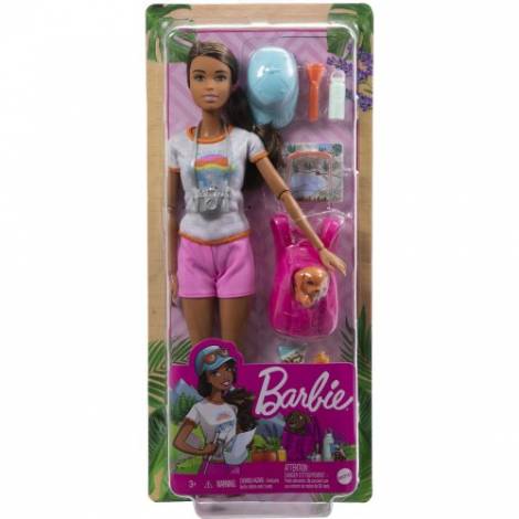 Mattel Barbie: You Can Be Anything - Hiker Paper Dark Skin Doll (HNC39)