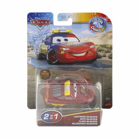 Mattel Disney Cars: Color Changers - Rescue Lightning McQueen Vehicle (JBM69)