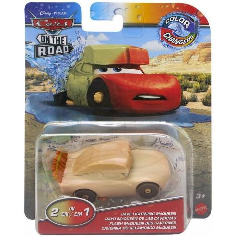 Mattel Disney Cars On the Road: Color Changers - Cave Lightning McQueen Vehicle (HMD67)