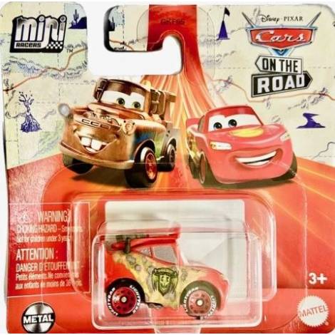 Mattel Disney Cars On the Road: Mini Racers - Cryptid Buster Lightning McQueen Vehicle (HLV10)