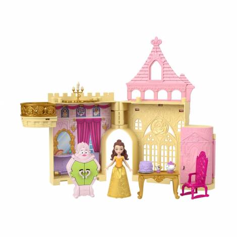 Mattel Disney Princess: Belle Palace -  Belle Mini Doll Playset (JDP54)