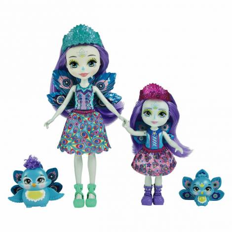 Mattel Enchantimals - Patter Peacock  Flap Sisters (HCF83)