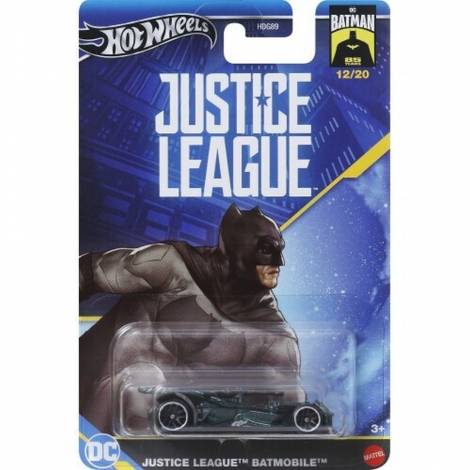 Mattel Hot Wheels DC: Batman 85 Years Justice League - Justice League Batmobile Vehicle (HRW27)