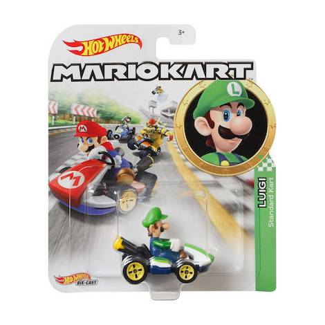 Mattel Hot Wheels: Mario Kart - Luigi Standard Kart Die-Cast (GLP37)