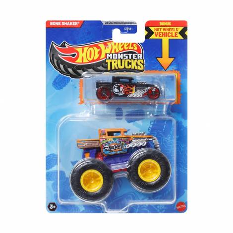 Mattel Hot Wheels: Monster Trucks - Bone Shaker 2 Pack Vehicles (JCG41)