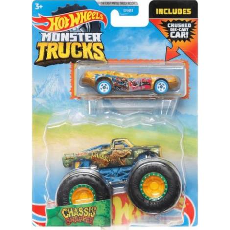 Mattel Hot Wheels Monster Trucks: Chassis Snapper Die-Cast  Truck (HKM09)