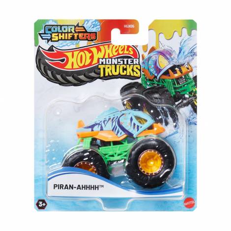 Mattel Hot Wheels Monster Trucks: Color Shifters - Piran-Ahhhh Vehicle (JDV93)