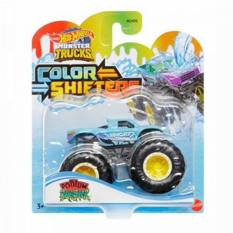 Mattel Hot Wheels: Monster Trucks Color Shifters - Podium Grasher Vehicle (HGX08)