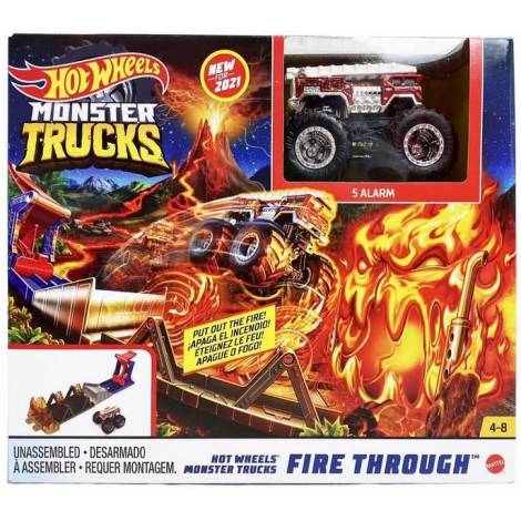 Mattel Hot Wheels Monster Trucks: Fire Through Playset (GYL12)