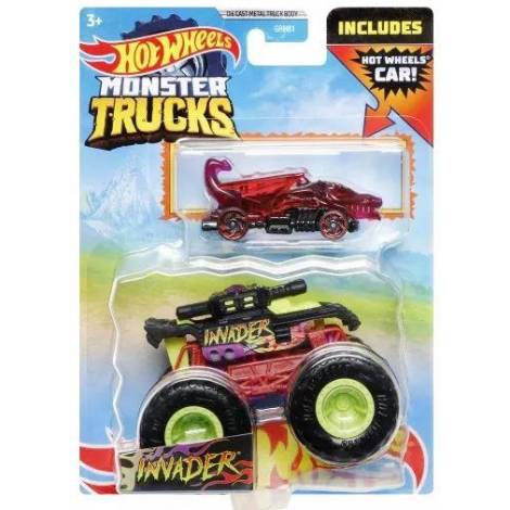 Mattel Hot Wheels Monster Trucks: Invader Die-Cast  Truck (HDB95)