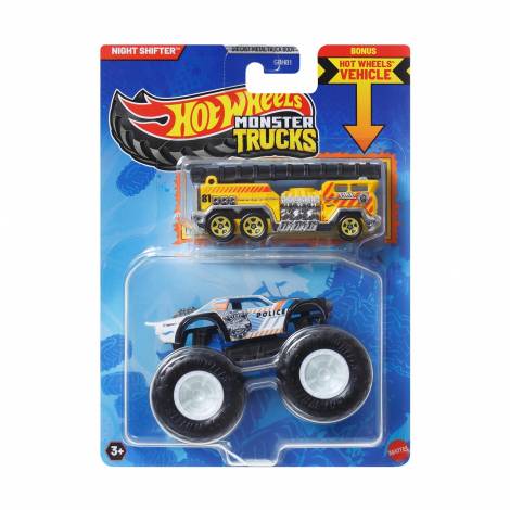 Mattel Hot Wheels: Monster Trucks - Night Shifter 2 Pack Vehicles (JCG38)