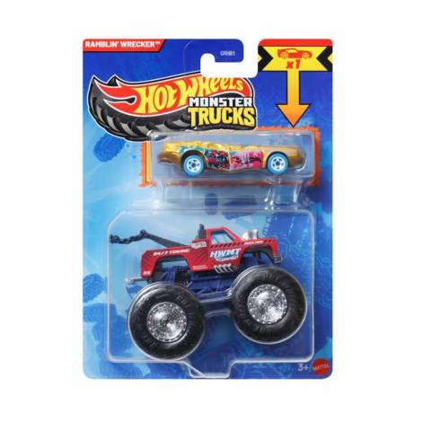 Mattel Hot Wheels: Monster Trucks - Ramblin' Wrecker 2 Pack Vehicles (JCG35)