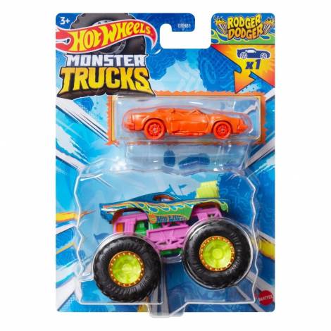 Mattel Hot Wheels: Monster Trucks - Rodger Dodger 2 Pack (HWN37)