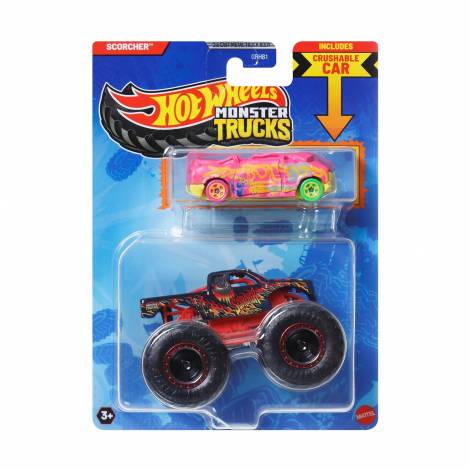 Mattel Hot Wheels: Monster Trucks - Scorcher 2 Pack Vehicles (JCG31)