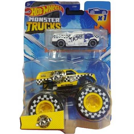 Mattel Hot Wheels Monster Trucks: Taxi Die-Cast  Truck (HKM07)